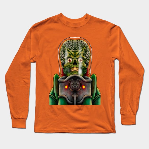 Ack-ttack! Long Sleeve T-Shirt by forcefedartanddesign